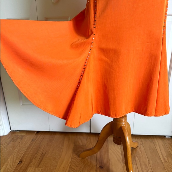 VERSACE JEANS COUTURE Orange Tank Dress 6/42 - Picture 9 of 11